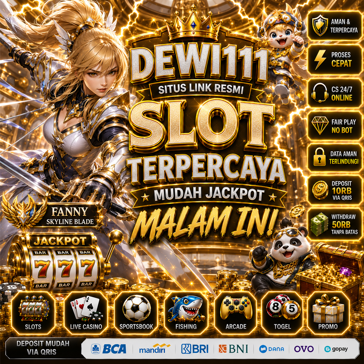 DEWI111 ᛝ Link Womens Situs Slot Jackpot Malam Ini Terpercaya Mudah Menang